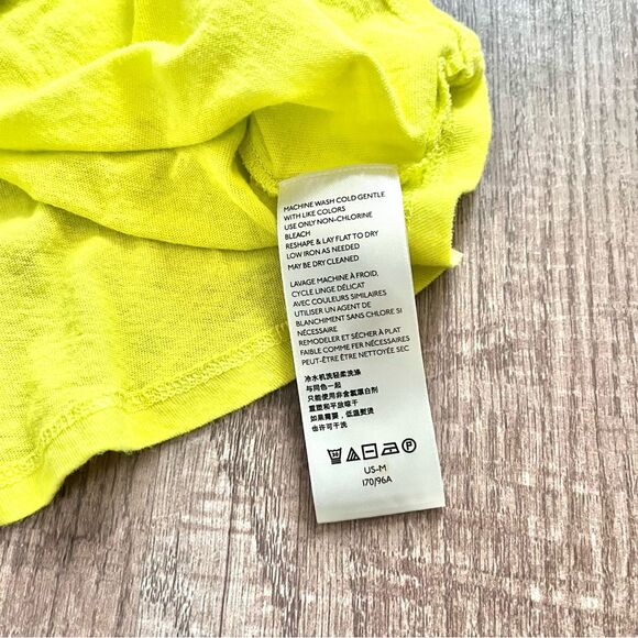 We The Free Yellow Muscle Tee Sleeveless with High Neckline Medium - Picture 4 of 5